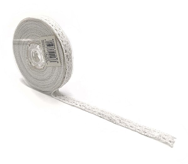 Nastro Cotton Pizzo Bianco