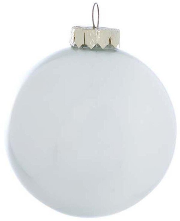Sfere di Vetro Bianco Perlato