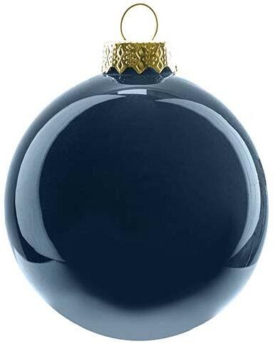 Sfere di Vetro Blu Perlato
