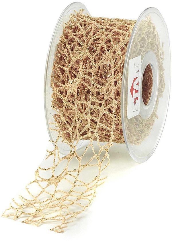 Bobina Rete Deco Spider Glitter Gold