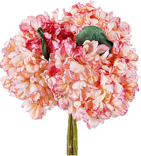 Bouquet Ortensie con 3 Rami Effetto Secco