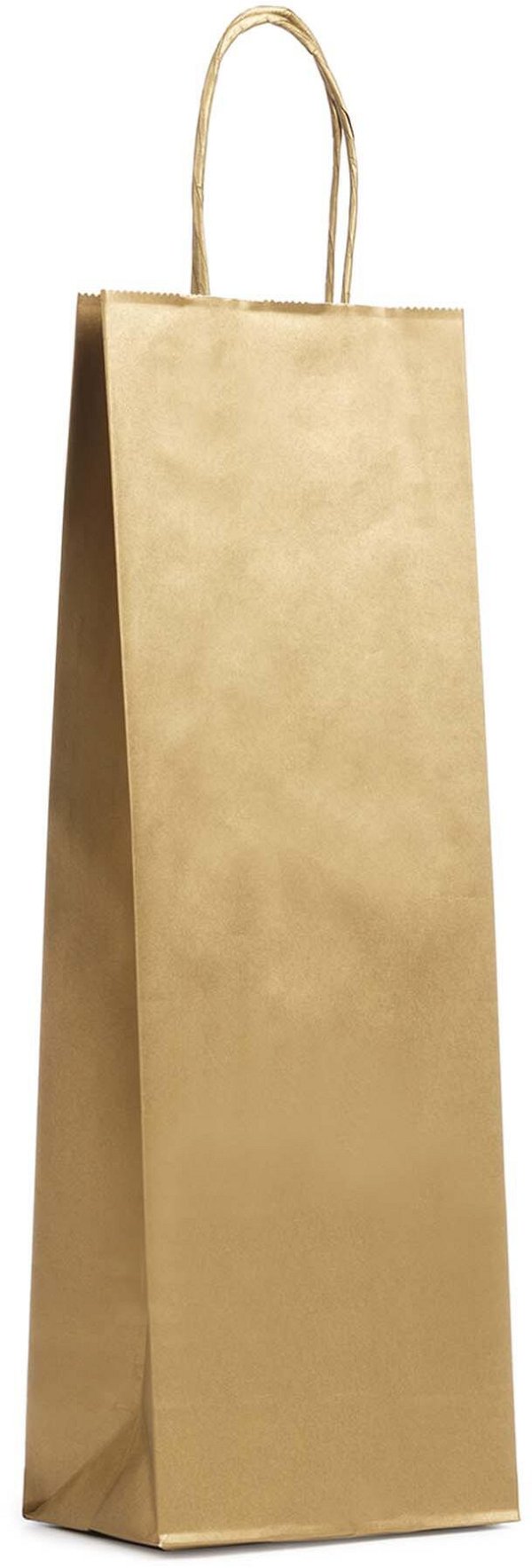 Shopper Carta Portabottiglie con Maniglia Intrecciata