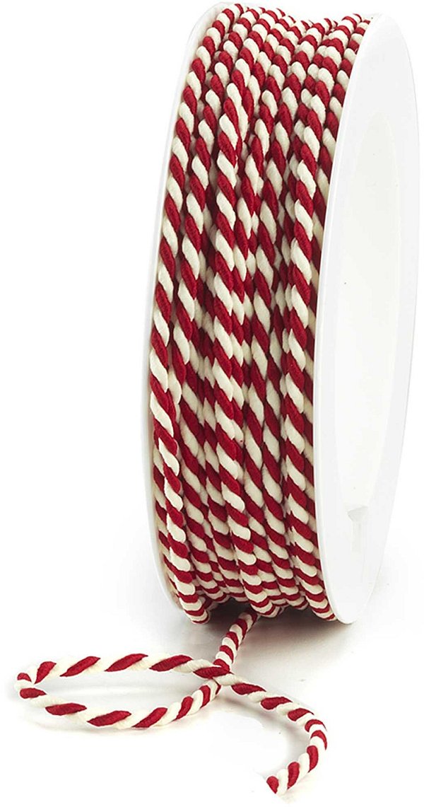 Cordino Cotone Lido Rosso/Bianco