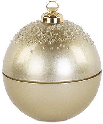Sfera candela in vetro oro fragranza cannella