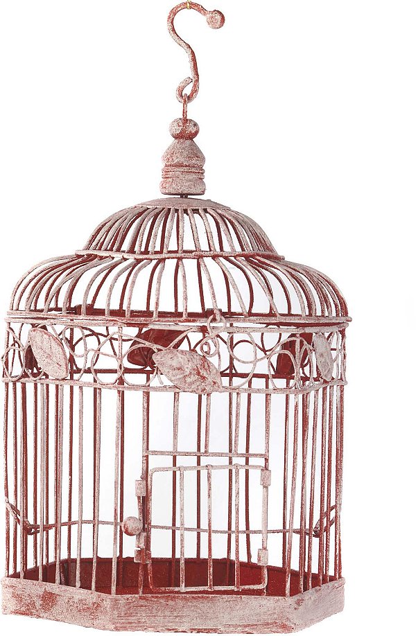 Gabbia in Ferro Rosso Shabby