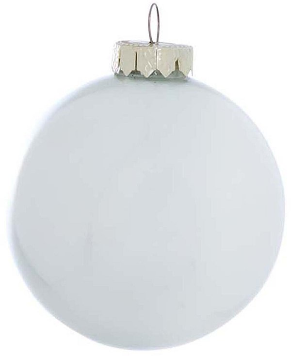 Sfere di Vetro Bianco Perlato