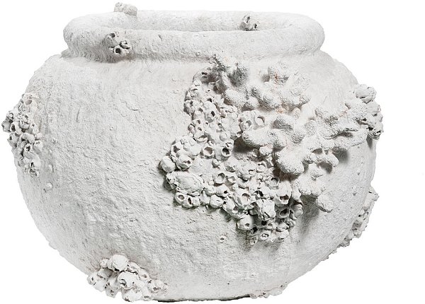 Vaso in Resina Bianco Coralli