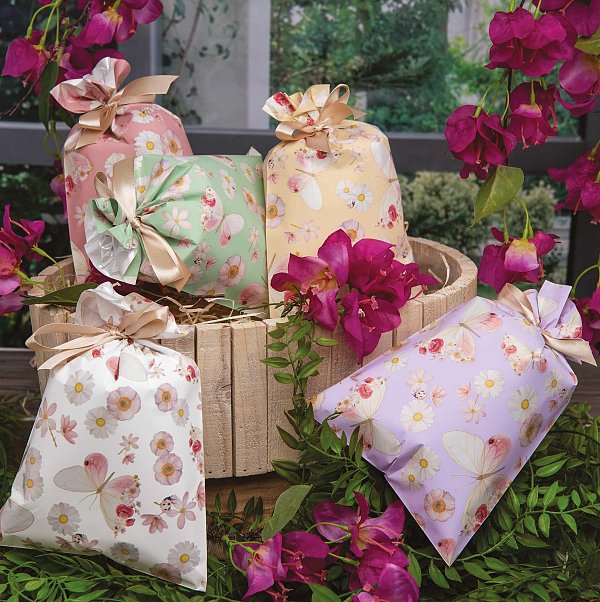 Buste Regalo Perlate Alissa Assortite in 5 Colori
