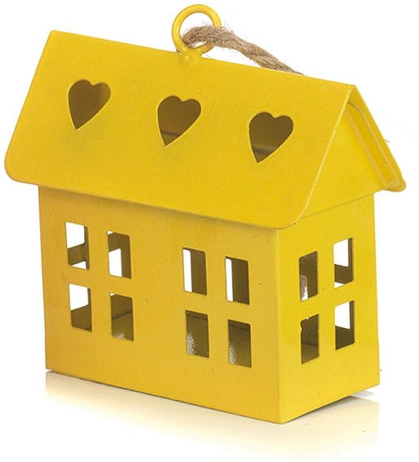 Decorazione Casina Rettangolare Gialla