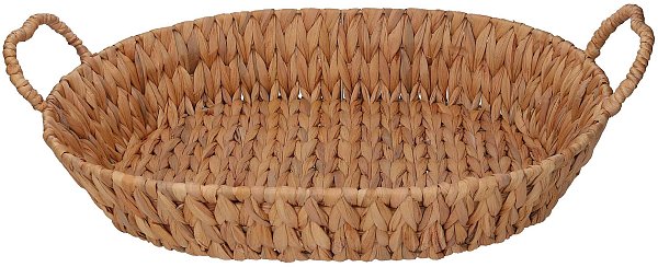 Cesto Giacinto Naturale Ovale Maxi con Manici